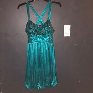 Green formal dress